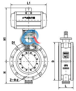 氣動(dòng)硬密封蝶閥 (法蘭式)
