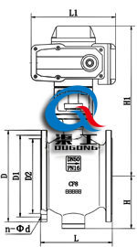 PQ947電動偏心半球閥 (配HR執(zhí)行器)