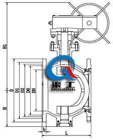 PQ340F/H手動(dòng)偏心半球閥 (大口徑)